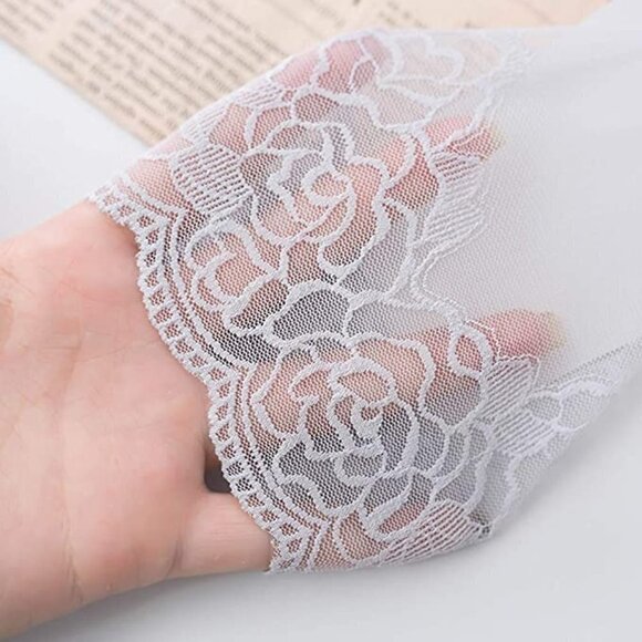 LADIES Socks Lace Short Ankle Stockings Socks Boots Heels Anklet Dress NWT - Picture 5 of 9